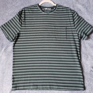 Vince Striped Green T-shirt